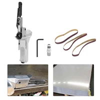 10mm Pneumatic Belt Sander Air Grinding Polishing Machine for Furniture Wood Glass Metal 3/8in Air Polisher Pneumatic Grinder 2