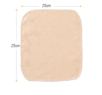 1 set of 5 baby unprinted organic colorful cotton small square towel baby face wipe nose wipe handkerchief baby cotton drool tow 4