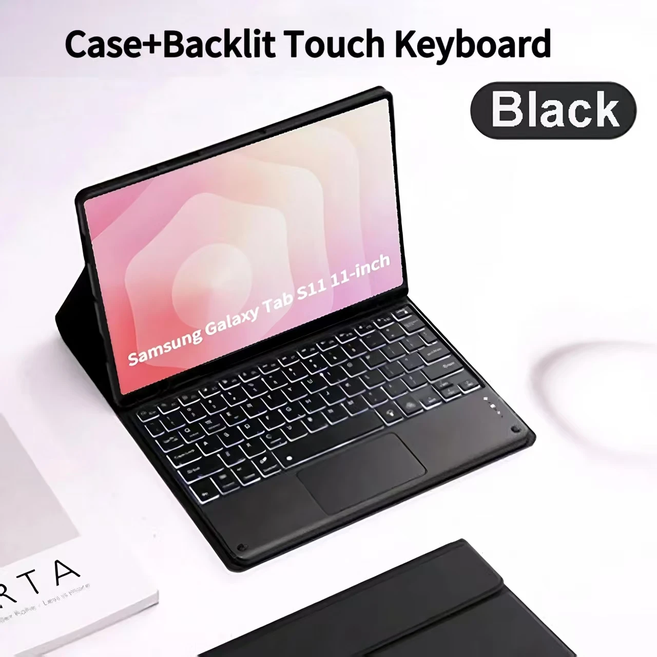 Premium Wireless Keyboard Cover for 11-Inch Tablet, Enhanced Protection & Functionality