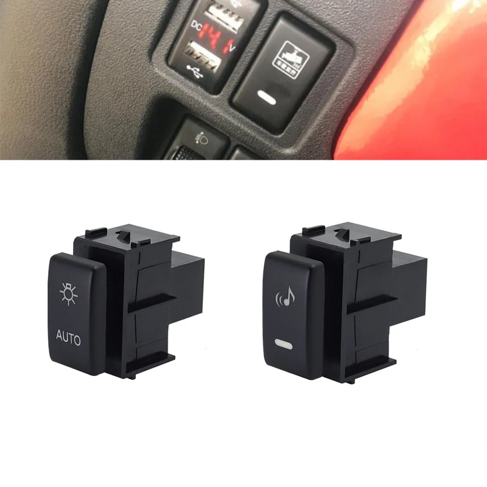 

1PC Car DRL Music Electronic Dog Audio Auto headlights Switch Button For Nissan TIIDA Patrol Y62 Altima X-TRAIL Qhashqai 08-15