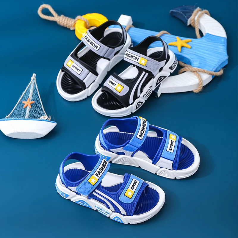 leather girl in boots Kids Boys Girls Sandals Sports Soft Lightweight Baby Shoes Comfortable Summer Anti-Slip Children Outdoor Beach Shoes Miaoyoutong children's sandals near me