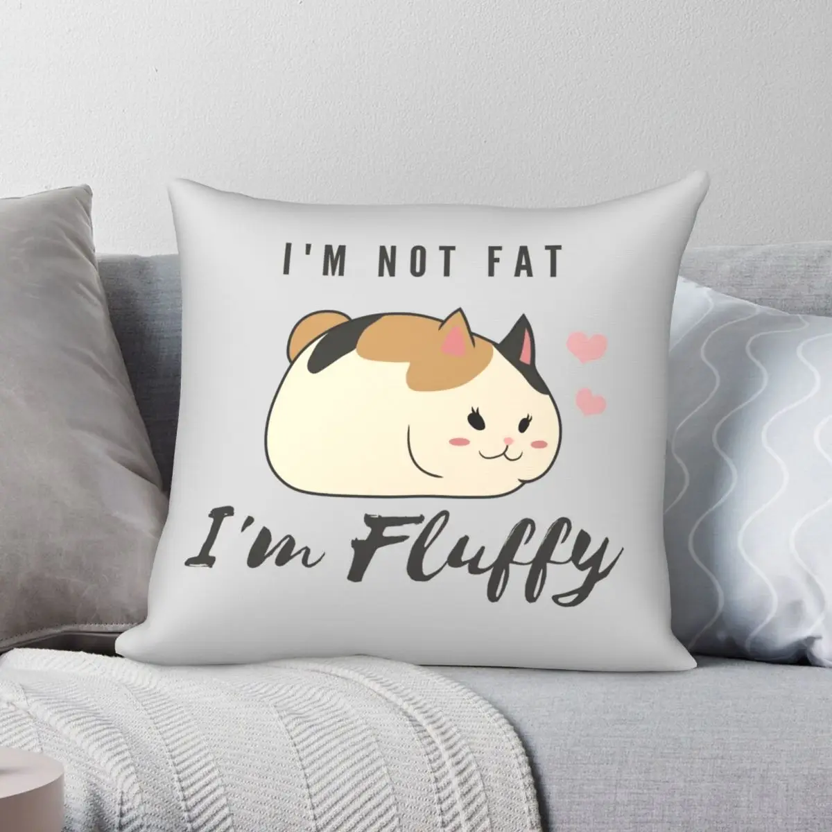 Ffsniv Fat Cat Fat Cat Minion Federa Poliestere Lino Velluto Creativo Zip Decor Home Cushion Case 18"