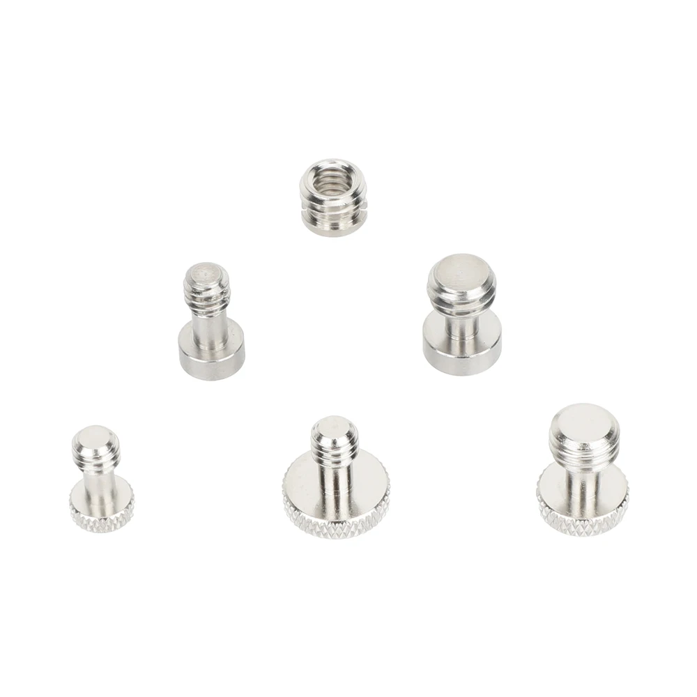 6 Sizes Assorted Screw Adapter Set for Camera Accessories1/4"-20&3/8"-16 Screw S