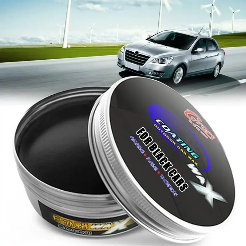 Waterproof Car Repair Wax Polish Scratch Remover Senior Black Solid Wax Care Paint Scratch Repair Car Styling Crystal Hard Wax