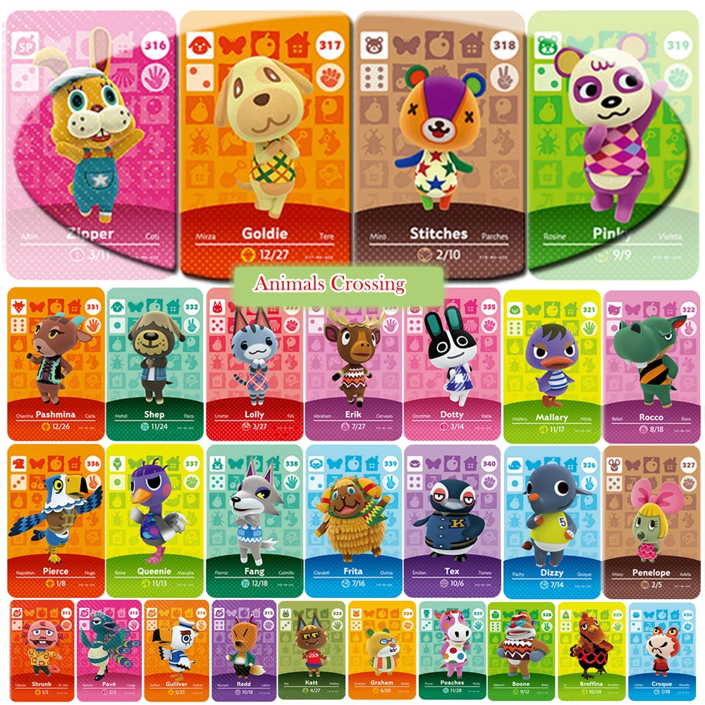 Cartes de jeu Animal Crossing New Horizons NS Switch, carte Amxxbo New
