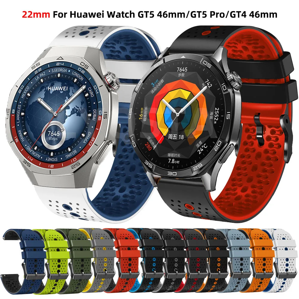 Silicone Strap Bracelet for Huawei Smartwatch 46mm 22mm