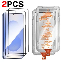 Premium Tempered Glass Screen Protector with Easy Install Kit - Anti - Scratch Protective Film - S25 (2PCS)