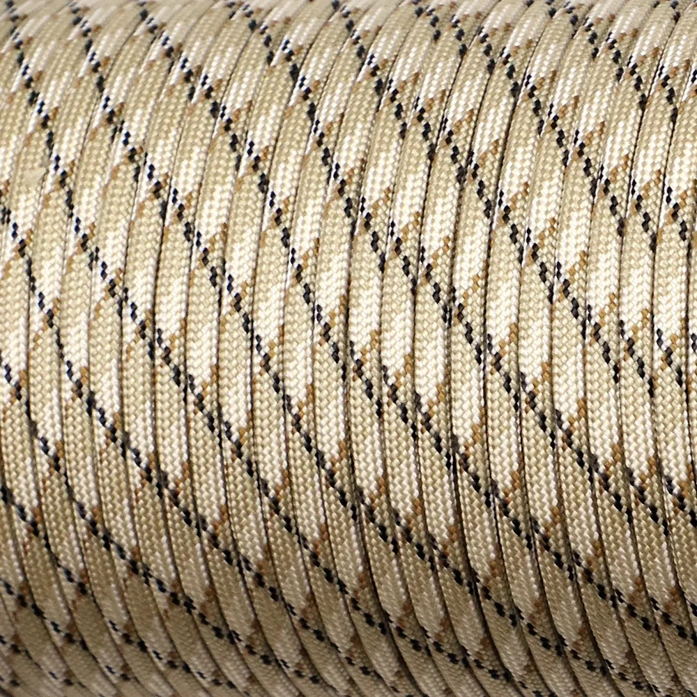 thumbnail image 1 of Cuerda de paracaídas táctica militar de supervivencia de 9 núcleos, 650 lb, 5/15/31 m de diámetro, 4 mm, para hacer bricolaje, pulseras, collares de perro, carpas, 1 of 5
