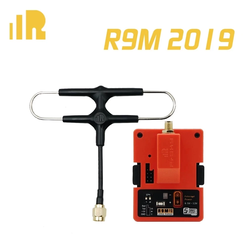 

FrSky R9M2019 r9m с установленной Супер 8 антенной 900 МГц/868 МГц большой диапазон 4 дополнительных модуля питания RF для приемника LR9 r9