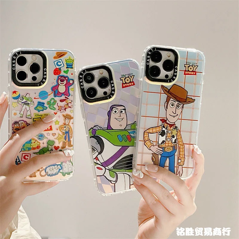 Disney Cartoon Toy Story Woody Buss Iphone Cover Apple Case Verniciato Protettivo 14Pro 14Plus 12 13 11 14Promax Cover Toy Gifts