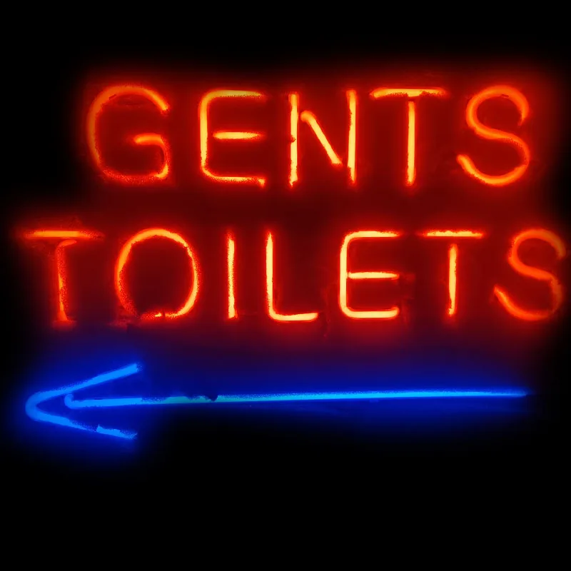 

Neon Sign For Gent Toilets Arrow Glass Tube Lamp Beer Bar toilet Decor restaurant light advertise custom LOGO Handmade art light