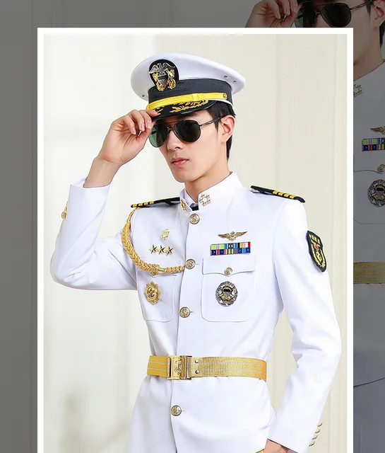 アメリカ海軍将校用ホワイトドレスジャケット＆ホワイトパンツのセット