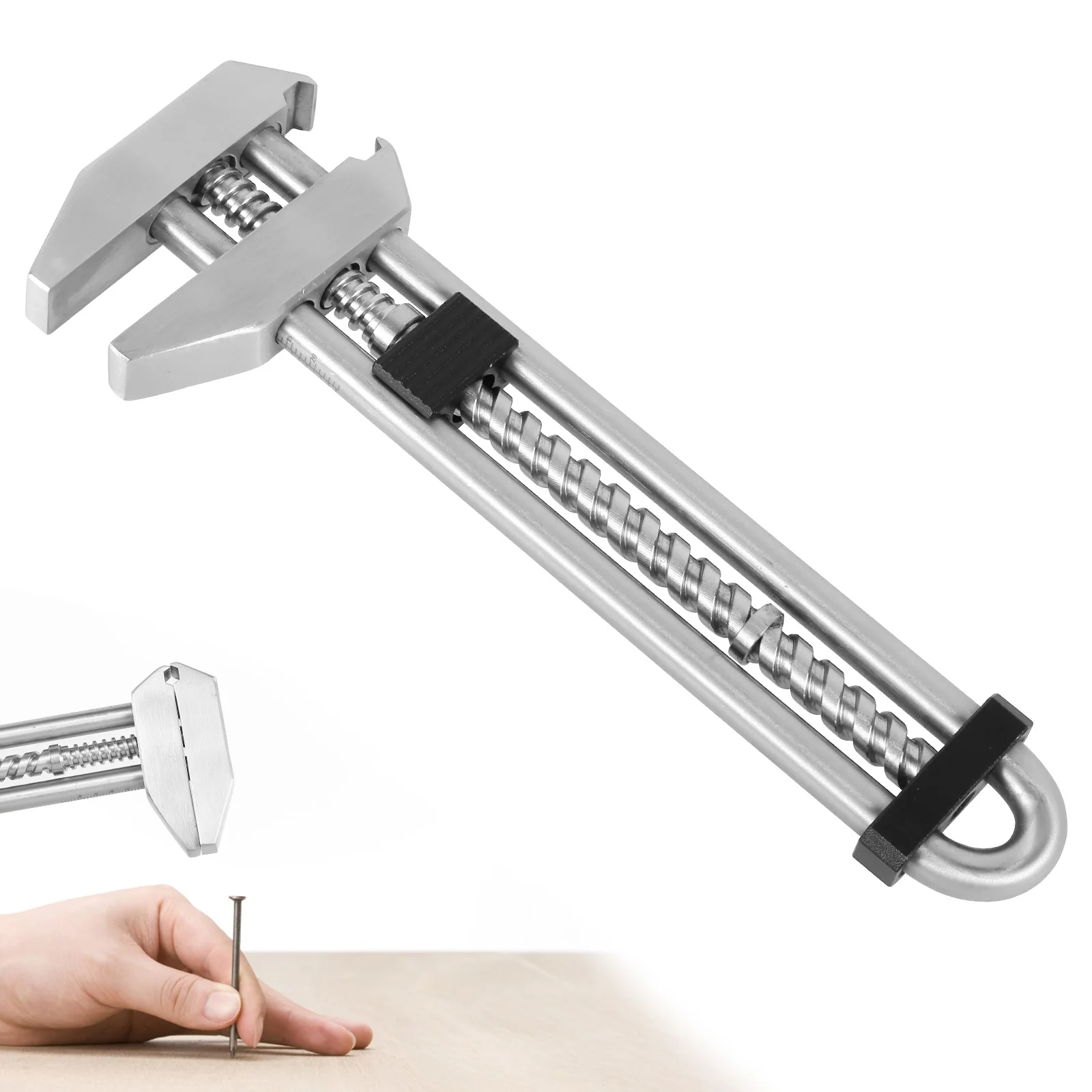 

Variable Grip Wrench Multifunctional Adjustable Wrench Stainless Steel Box Opener Wrench Spanner Hand Tool Sturdy Wrench Spanner