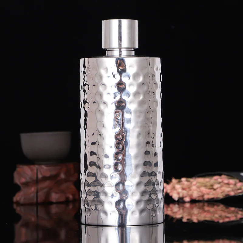 

Baijiu-304 Stainless Steel Cylindrical Kettle Thickened Kettle Portable Creative Round Russian
