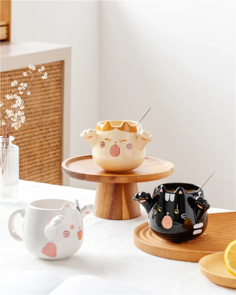 Kawaii Cat Paw Ceramic Coffee Cup - Limited Edition