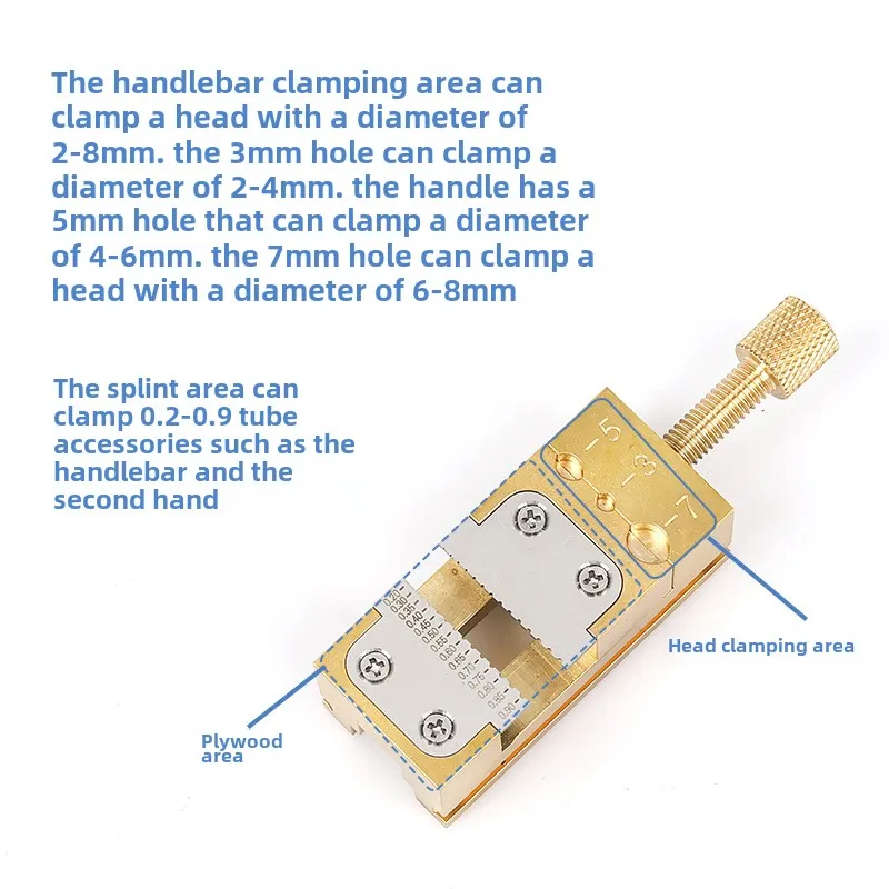 Watch Repair Tool Pure Copper Bench Head Holder Pointer Needle Tube Clamp Wheel Clamp Head Repair Tool