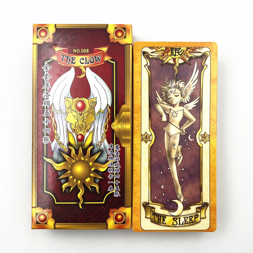Anime Cosplay Card Captor Sakura KINOMOTO Clow Karten Tarot Prop Papier Poker Karte Lustig Für Familie Freund Party Weihnachten Zubehör – Detail 1
