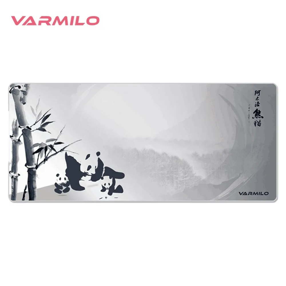 Varmilo-original Panda Mouse Pad Cor Cinza 354×157 Tapete de Ratos Teclado Tablet Pad pc Gamer Costura Tamanho xl