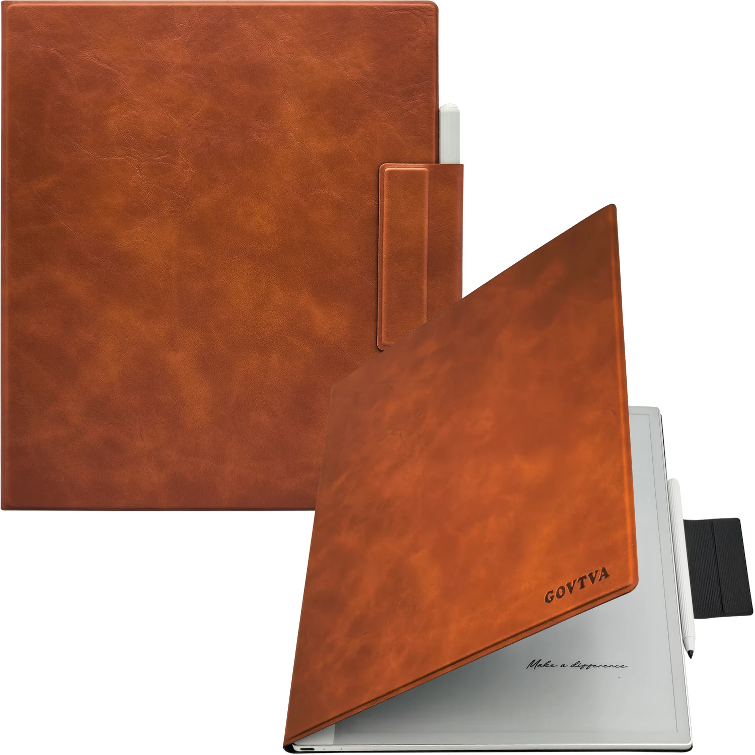 Magnetische Hülle für Onyx Boox Tablet Note Max 13.3, ultradünne, leichte Lederhülle mit magnetischer Stiftschnalle, automatische Schlaf-/Wachfunktion – Detail 12