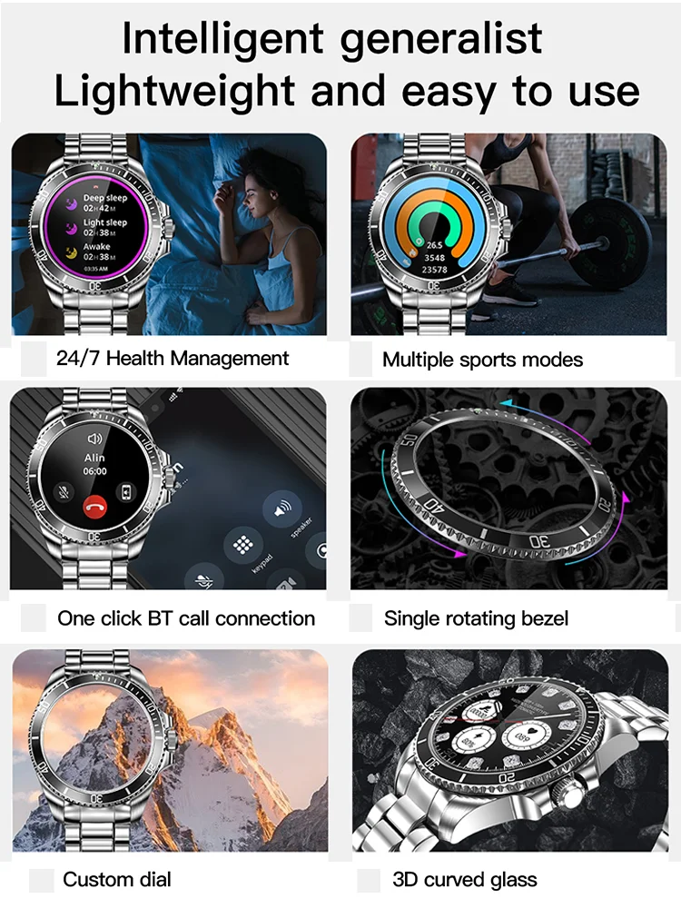 스타일과 기술이 만나는 2024 New For Rolex SmartWatch: 시간관리와 건강 관리를 위한 혁신