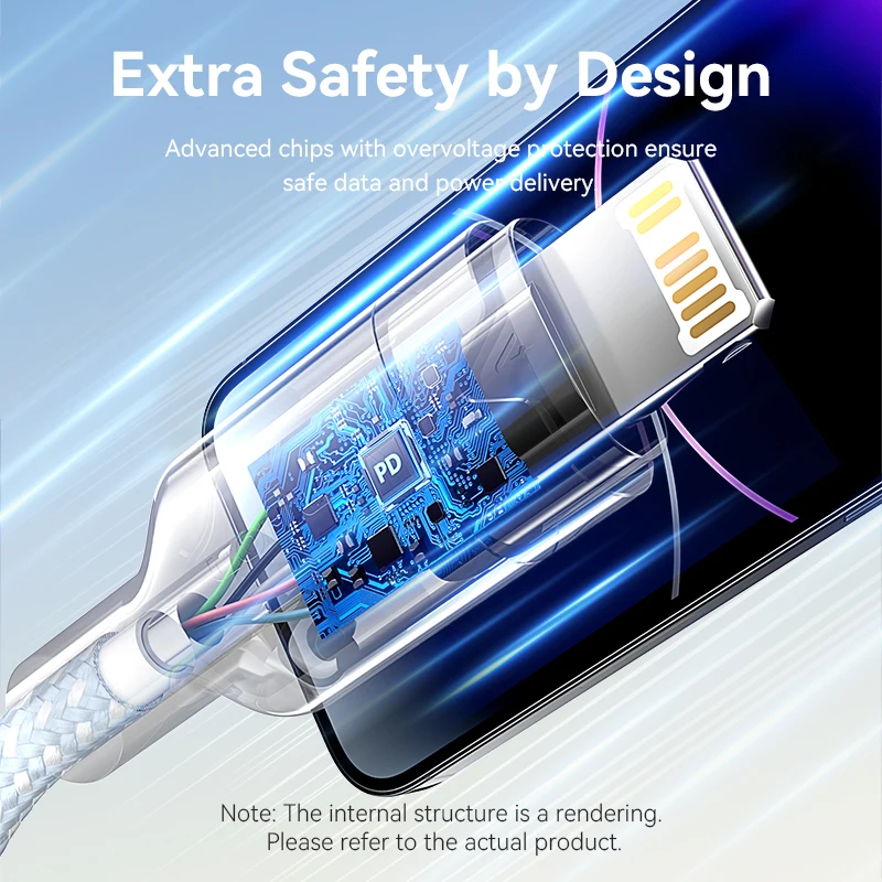벤션 USB C 케이블 27W 3A USB C-라이트닝 케이블 PD 고속 충전 케이블 USB 타입-C 데이터 케이블 아이폰 14 13 12 11 Pro Max XR용