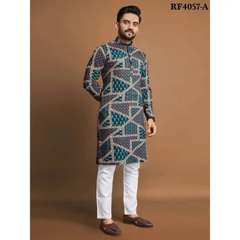 2025 Men Muslim Shirts Patchwork Neck Long Sleeve Vintage Men Clothing Islamic Arabic Casual Male Shirt Kaftan S-5XL INCERUN ﻿