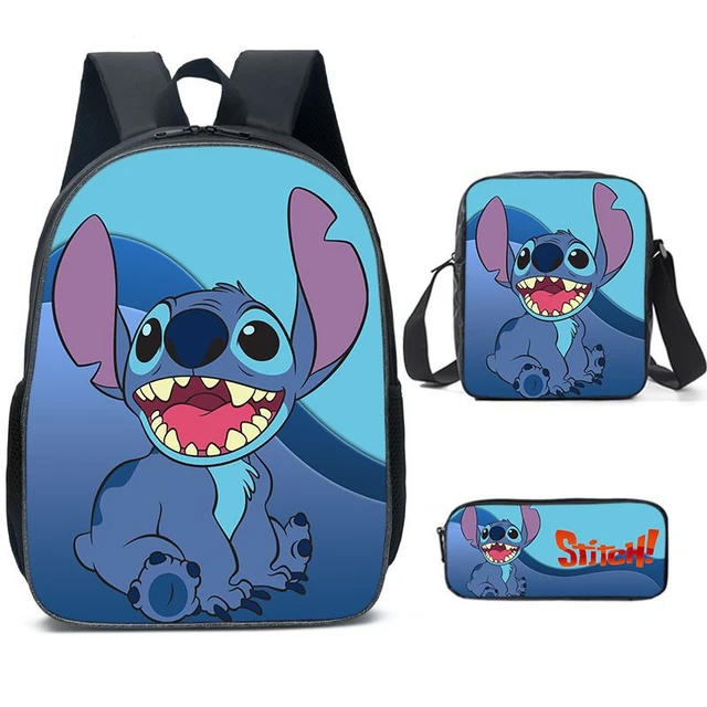 Disney-Mochila de retales de Lilo y Stitch para niños, niñas y  adolescentes, mochilas de hombro para la escuela, mochilas escolares de  viaje - AliExpress