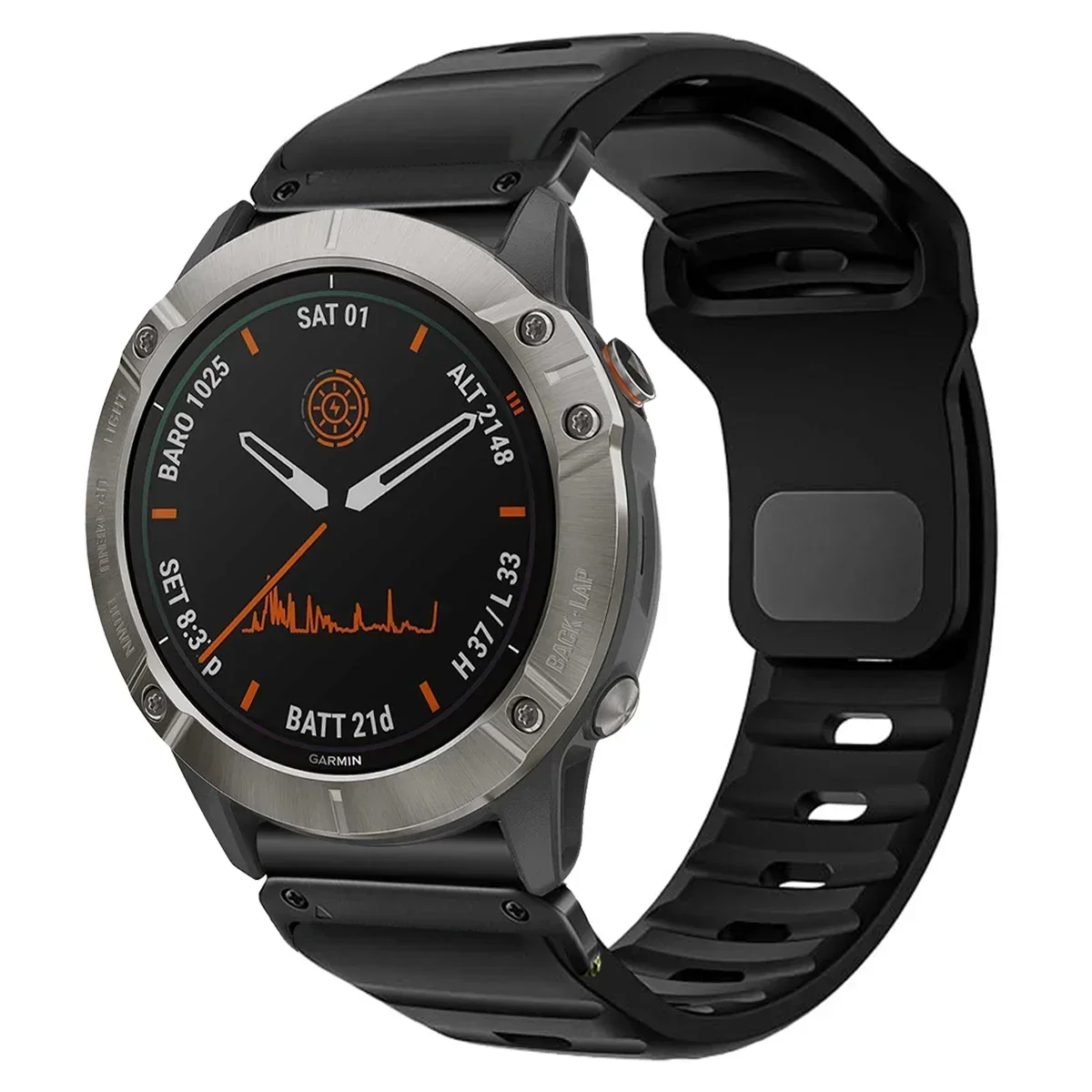 QuickFit Silicone No-Gap Watchband - Versatile 22mm & 26mm Strap