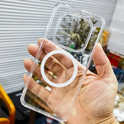 Clear Transparent Magnetic Hard Case for Enhanced Device Protection (Clear)