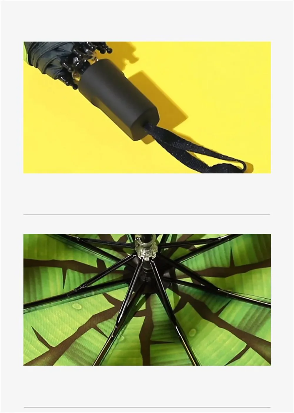 Folding Parasol Umbrella for Men Women Rain and Sun Travel Banana Leaf Umbrella Manual Uv Rain Gear Household Merchandises