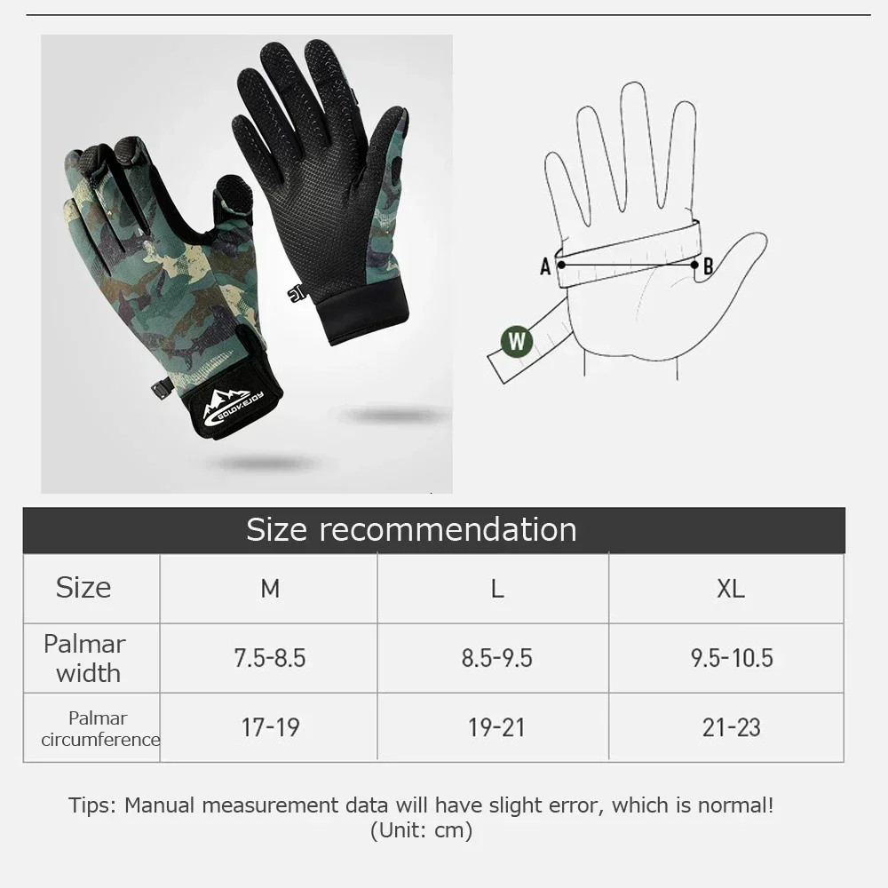 1 Pair Winter Fishing Gloves 3 Finger Flip Fingerless Gloves Non-slip Waterproof Warm Winter for Fishing Cycling Running