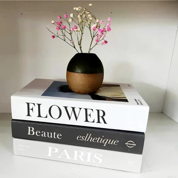 Mode gefälschte Bücher für Dekoration: Luxus Aufbewahrungsbox und dekorative Simulations-Bücher für Wohnzimmer-Dekoration und Heim-Ornamente