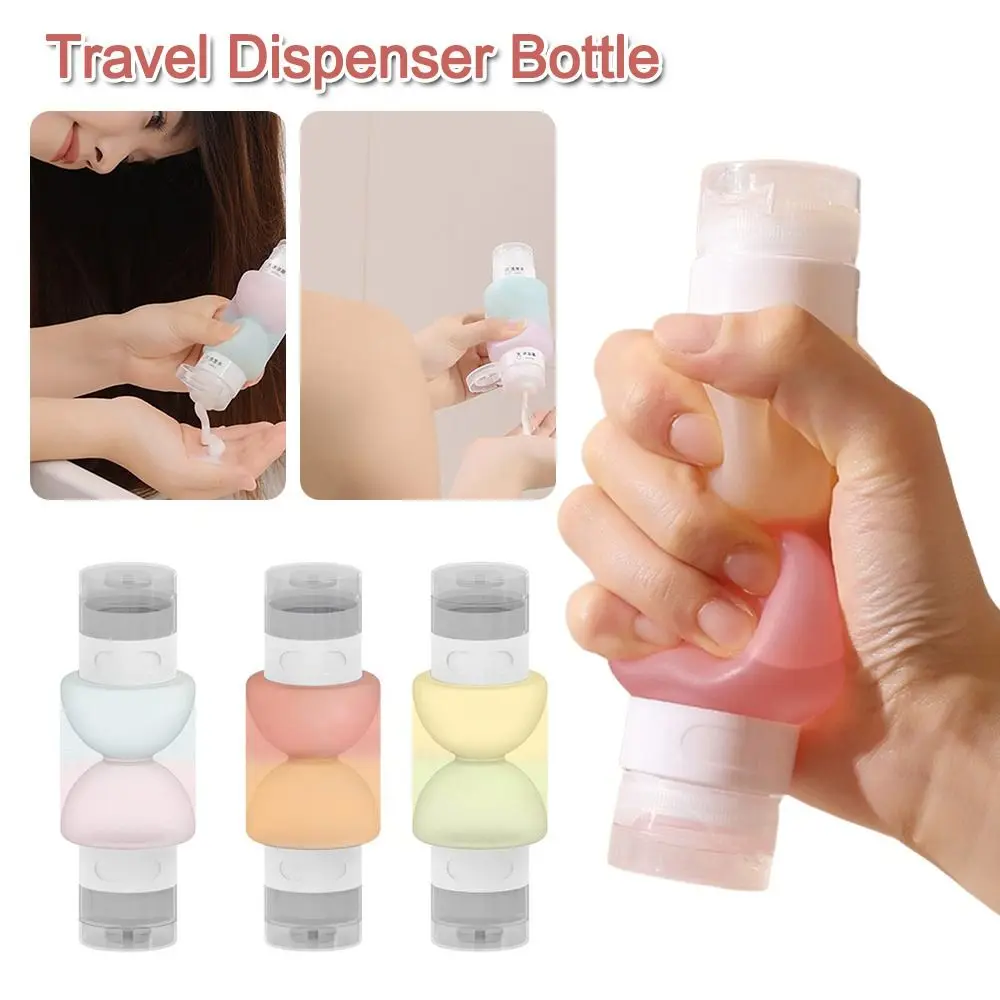 New 90ml Travel Dispenser Bottle Reusable Empty Squeeze Bottle Double-ended Travel Split Bottle Shower Gel Shampoo Lotion
