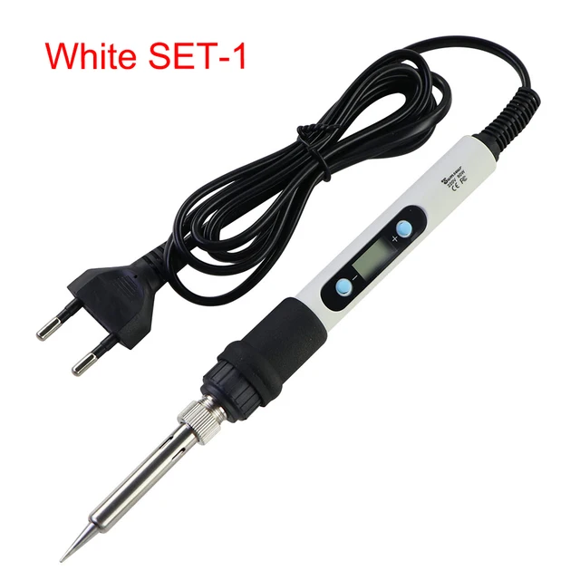 Soldering Iron Kit, 80W 110V Fast Heat up in 10s LCD Digital Adjustable  Temperature Soldering Gun Thermostatic Soldering Kit for Electronic