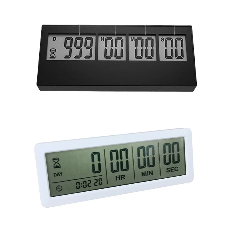 

Digital Countdown Days Timers Big 999 Days Count Down Clock ABS Material 2 Colors Choose for Vacation Retirement Wedding