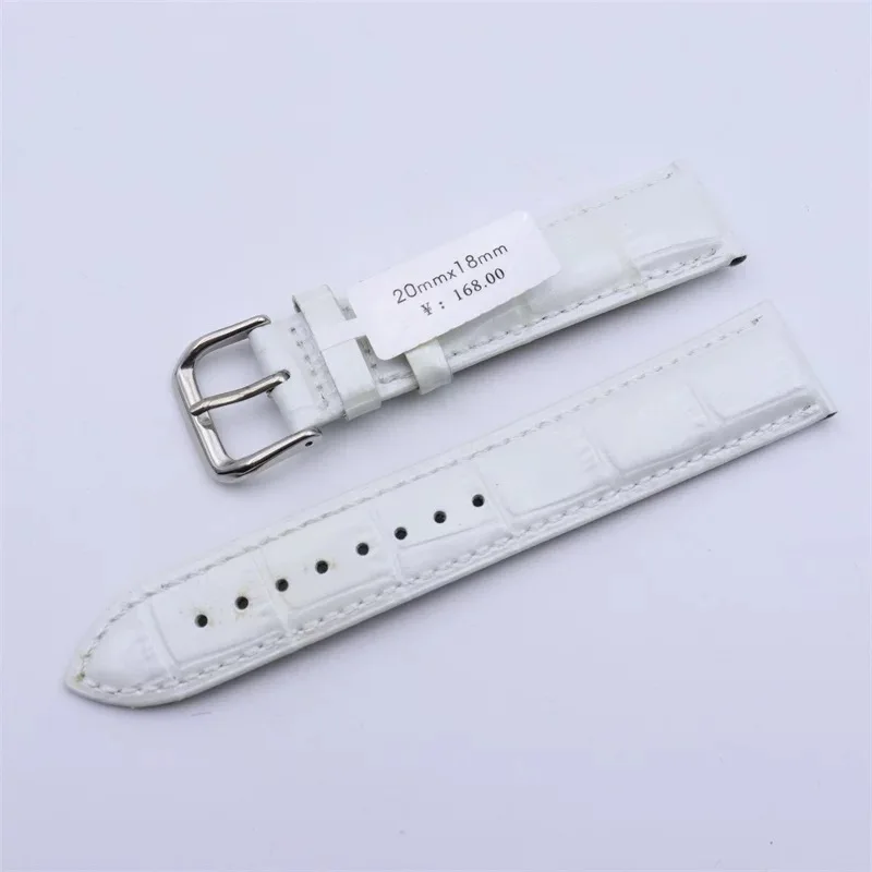 Glossy Genuine Leather Watch Band with Colorful Patent Finish and Pin Buckle - Water Resistant Unisex Strap
