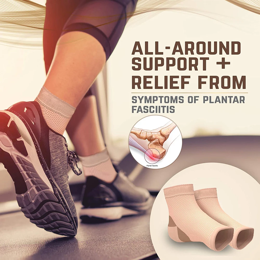 Neuropathy socks Compression socks Ankle socks Ankle support Ankle support brace 1Pair Plantar Fasciitis Socks with Arch Support-Ankle Compression Sleeve Brace Toeless Socks for Foot Pain Relief Swelling