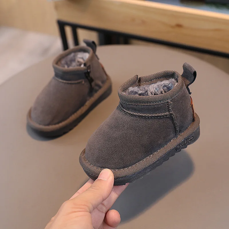 Baby Snow Boots Winter Infant Warm Fur Shoes Newborn Outwear First Walkers Classic Style Toddler Boy Girl Ankle Boots For Baby 3