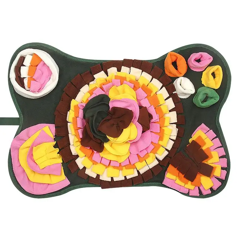 

Dog Sniff Mat Snuffle Leak Food Anti Choking Mat Portable Interactive Feed Game Pet Snuffle Pad For Small Pets Rabbit Guinea Pig