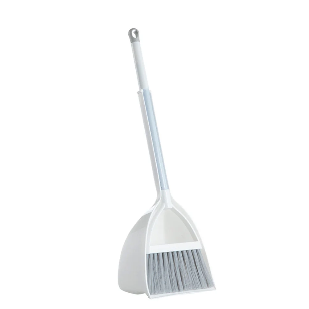 1Set Small Broom Dustpan Set Lightweight Plastic Kids Broom Set Toddler Toy Housekeeping Pretend Play Cleaning Tools Mini