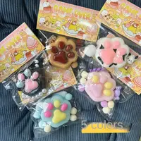 NEW Fidget Toy Anti-stress Mini Kawaii Cat Paw TPR Small Cat Paw Cute Pink Cat Foot Pinch Decompression Toy Squeeze Toys 1