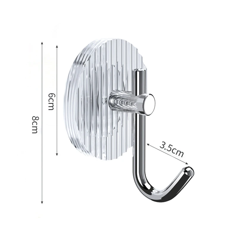 Acrylic Luxury Wall Hook Home Decor Strong Adhesive Bathroom Towel Rack No Punching Hanging Coat Hanger Door Back Key Bag Holder wall holder multi purpose hooks adhesive wall hook self adhesive hooks bag hook wall organizer hook wall mount hooks