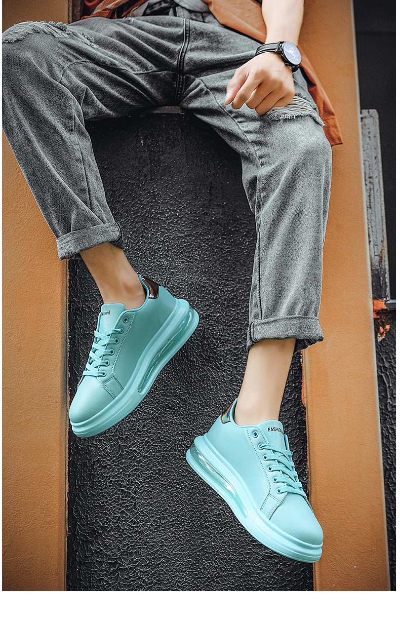 Casual Men's Shoes Comfortable Soft Breathable Pu Leather Flats_voghion.com