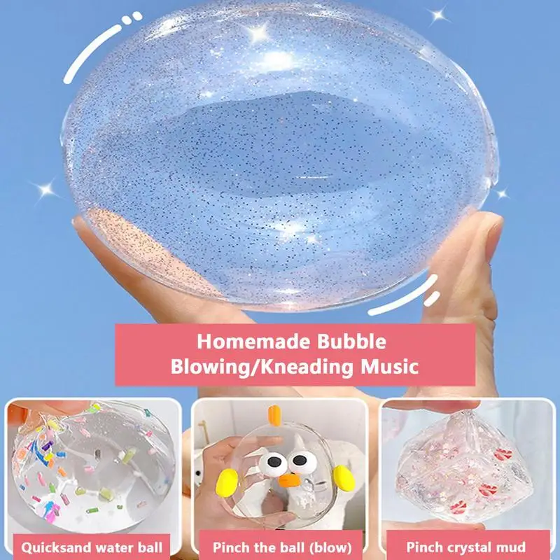 Nano Bubble Tape Multipurpose Blowable Tapes Reusable Nontoxic High Sticky Transparent Double-sided Adhesive For DIY Pinch Toy double sided adhesive tape double sided tape
