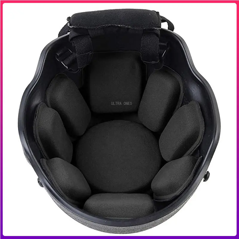 Set Di Cuscinetti Protettivi Per Casco Tattico Militare Set Di Cuscinetti In Memory Foam Per Airsoft Paintball Fast Mich Accessori Per Casco