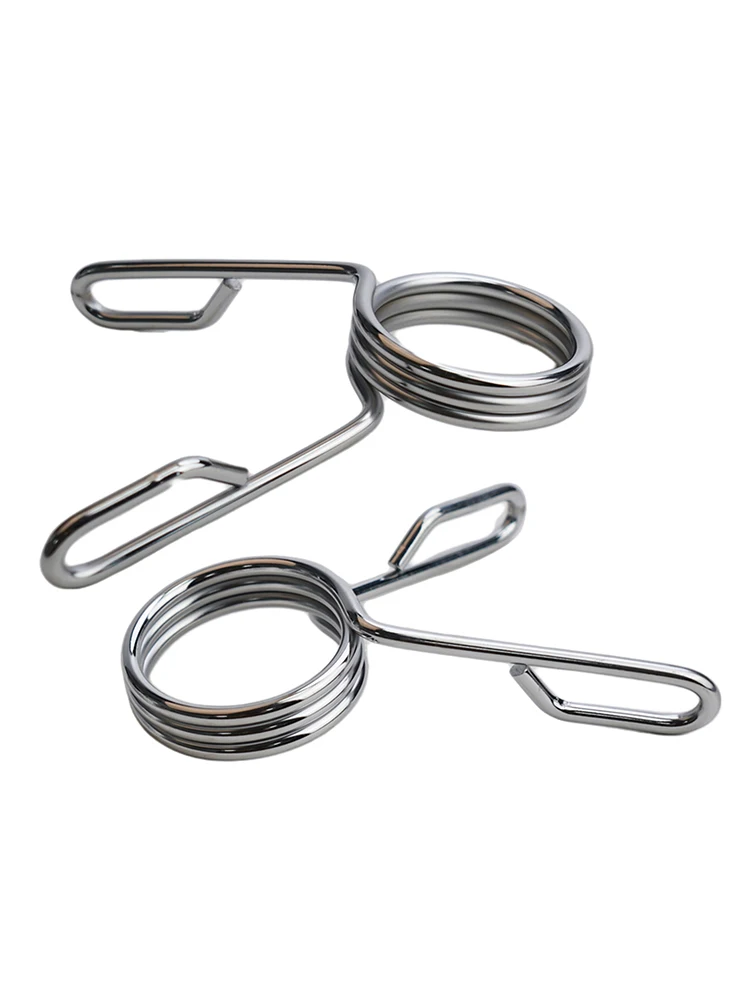 Barbell Accessories Spring Collars Collar Lock Clips Gym Weight Spring Barbell Collars Dumbbell Gym Accessories