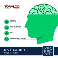 КОФЕ TORALDO |   Caffes ESE 44 |   Кофе выбранный, поджаренный и Torrefied в Италии |   Excellence of the Neapolitan Coffee (150 капсул, смесь арабики) — изображение 7