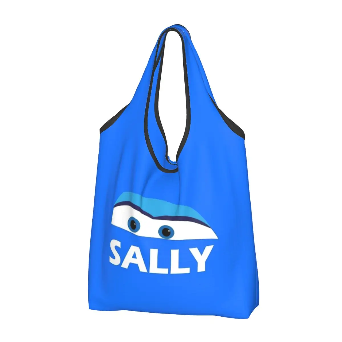Sally Cars Lightning Mcqueen Borse Per La Spesa Riutilizzabili Pieghevoli 50Lb Capacità Di Peso Eco Bag Eco-Friendly Ripstop