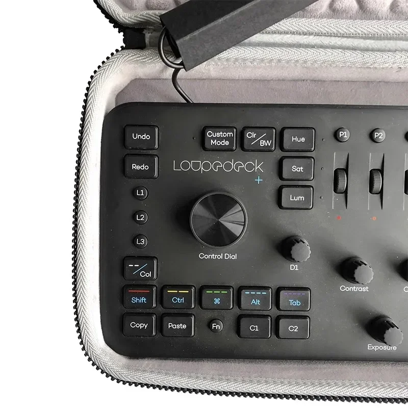 Estojo Duro para Loupedeck Retoque Teclado md Caixa de Armazenamento Bolsa de Proteção Bolsa Tampa - Imagem 5
