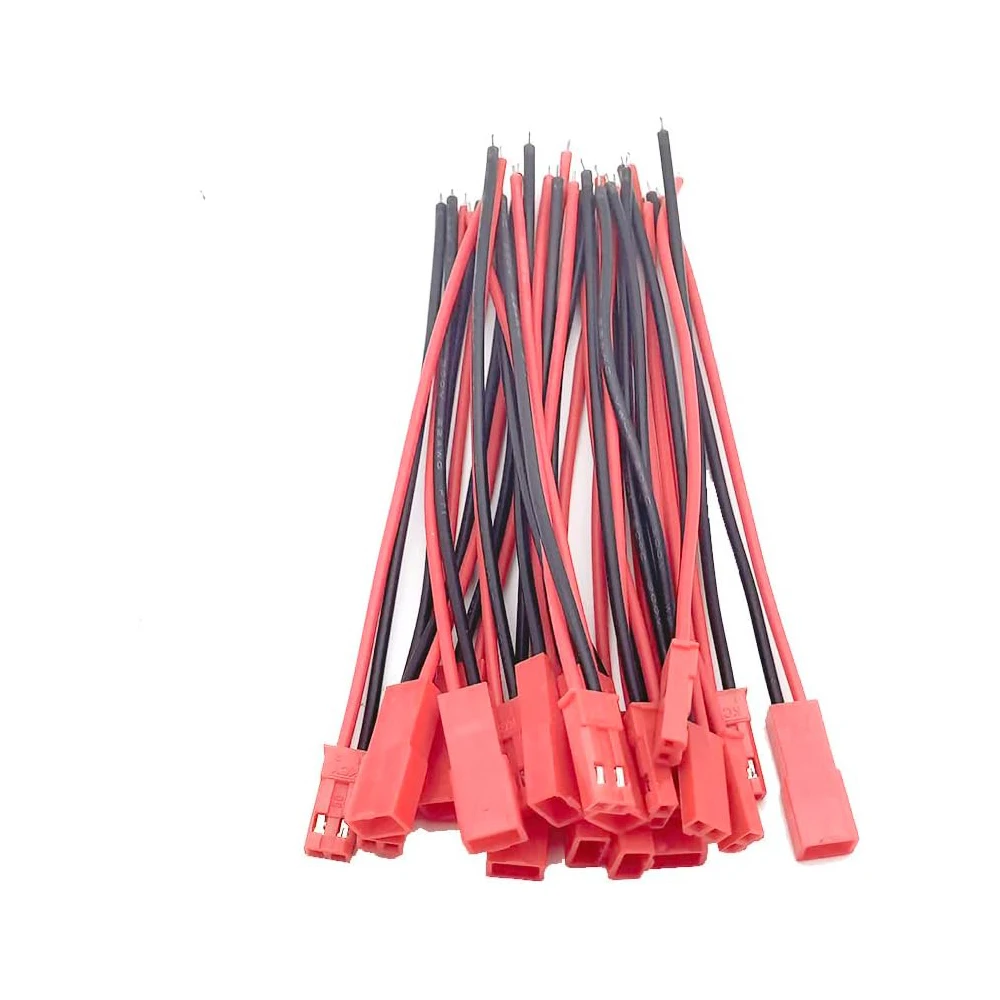 Lot de 5 câbles JST RC pour batterie Lipo NiMh 100mm/200mm